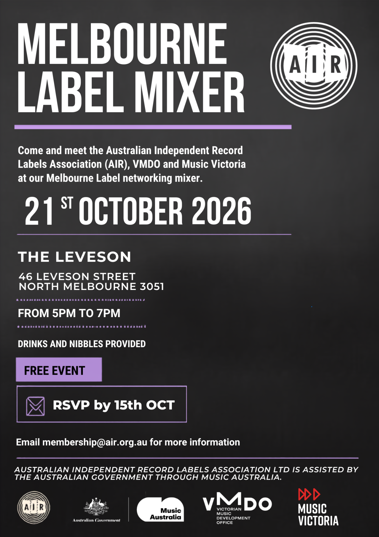 Melbourne Label Mixer OCT