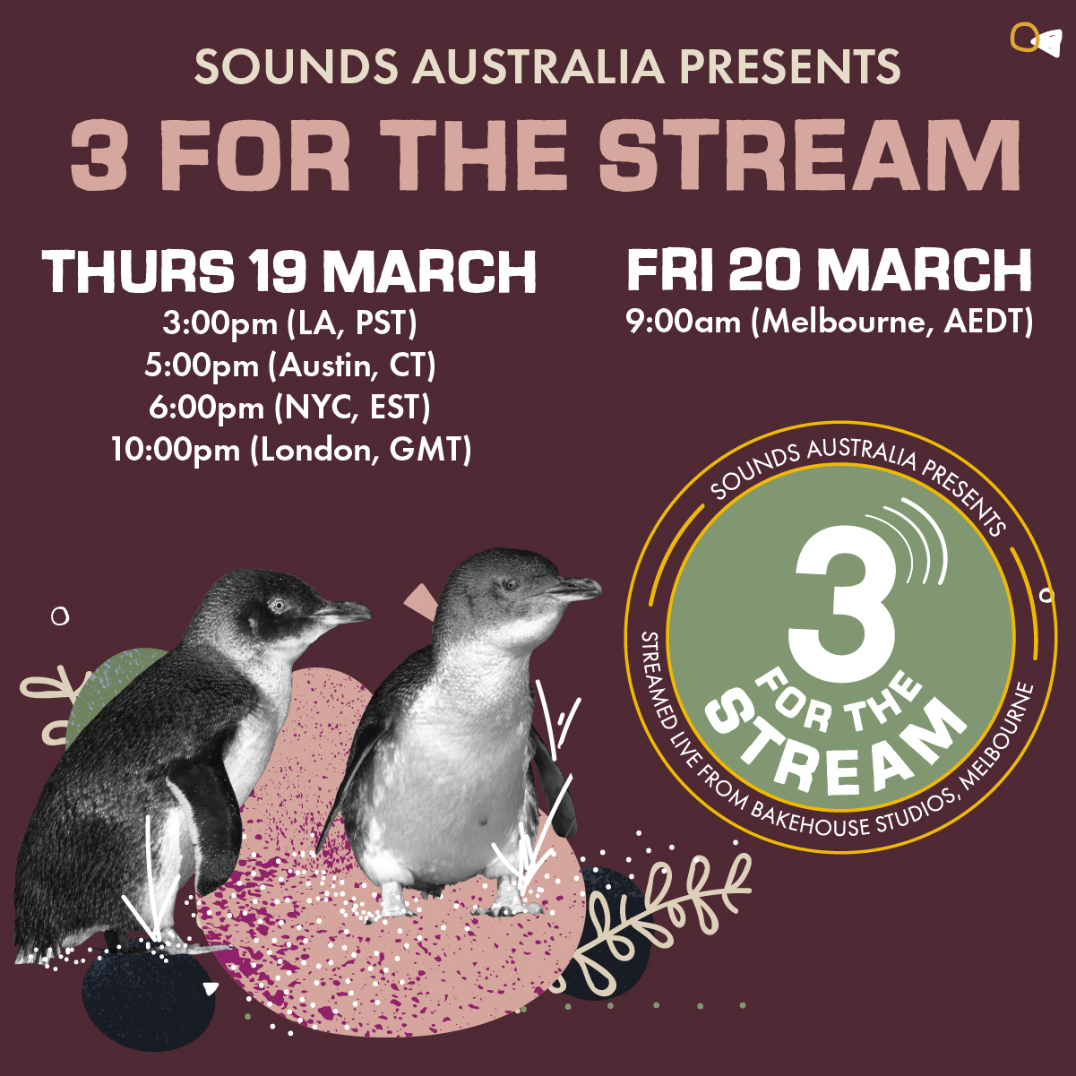 Sounds Australia Announces 3 for the Stream in Response to SXSW Cancellation